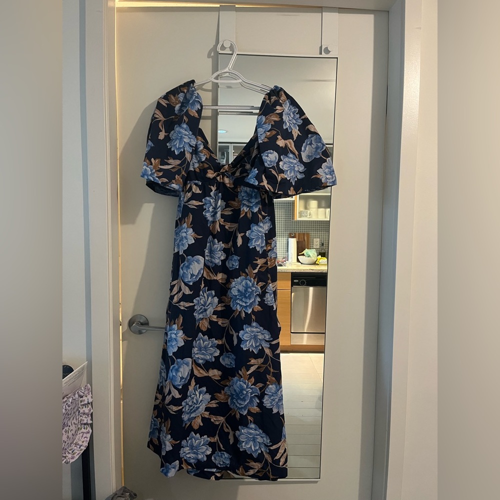 Abercrombie & Fitch Blue Floral Maxi Dress
